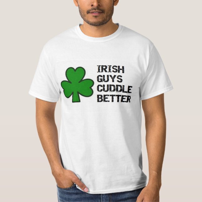 T-shirt saint patrick : irlandais mecs câliner mieux shamp (Devant)