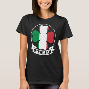 T-shirt Saint Patrick O'Talian avec drapeau irlandais et i