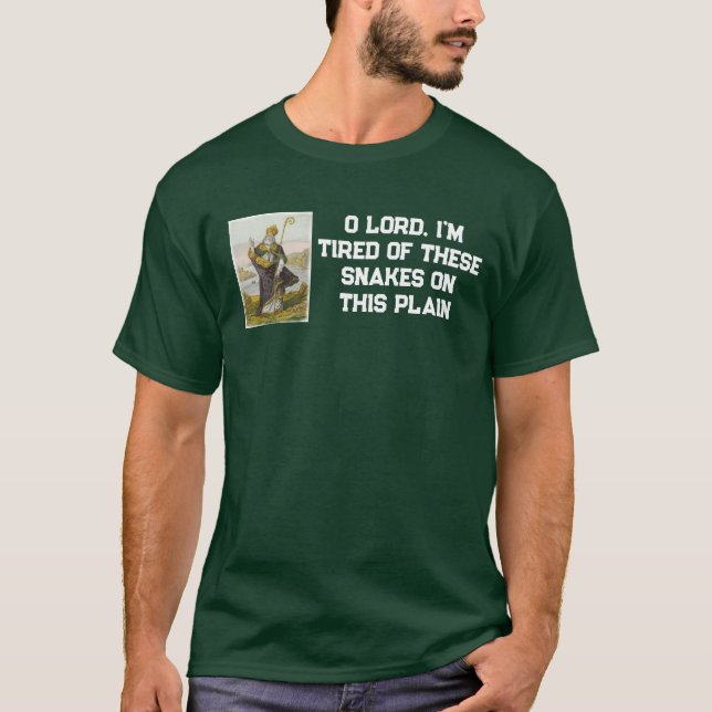 T-shirt Saint Patrick serpents sur cette plaine (Devant)
