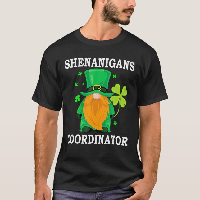 T-shirt Saint Patrick Shenanigans Coordonnateur Enseignant (Devant)