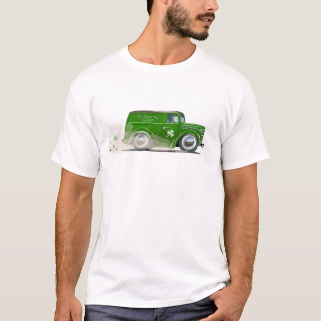 T-shirt  Saint Patrick vintage Cartoon Van (Devant)