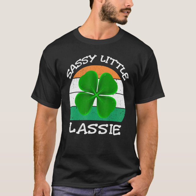 T-shirt Saint Patrick Women Baby Toddler Sassy Little L (Devant)