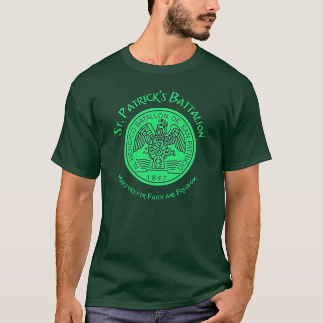 T-shirt Saint Patrick's Battalion San Patricios Catholique (Devant)