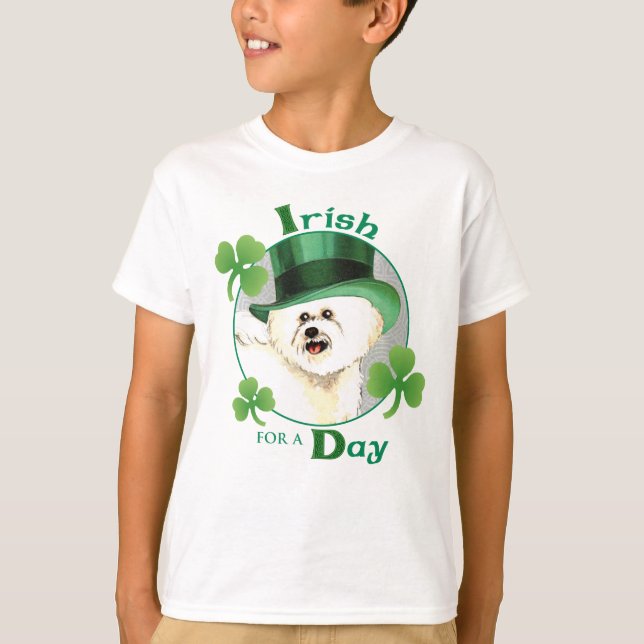 T-shirt Saint Patrick's Day Bichon (Devant)