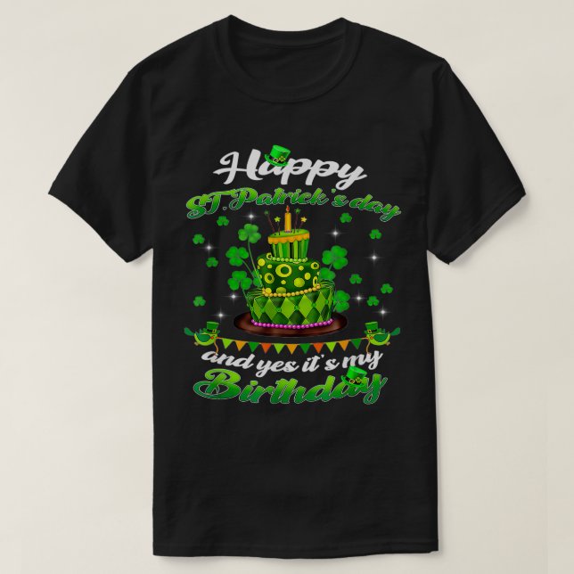 T-shirt Saint Patricks Day Birthday Born on St Patricks Da (Design devant)