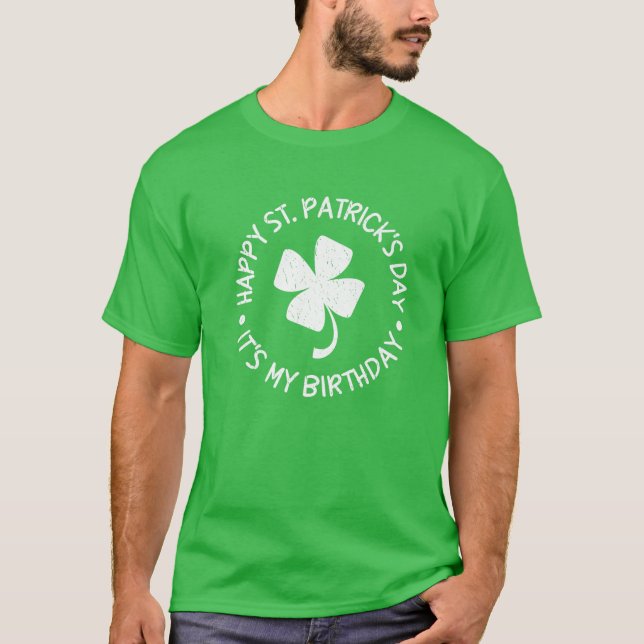 T-shirt Saint Patrick's Day C'est mon Shamrock d'anniversa (Devant)