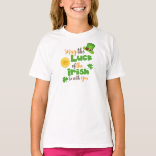 T-shirt Saint Patrick's Day, Chance Des Irlandais, Clovers