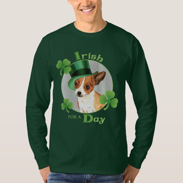 T-shirt Saint Patrick's Day Chihuahua (Devant)