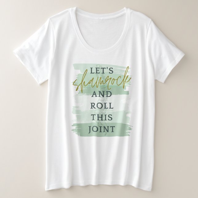 T-shirt Saint Patrick's Day Chiropractic Plus Size (Design devant)