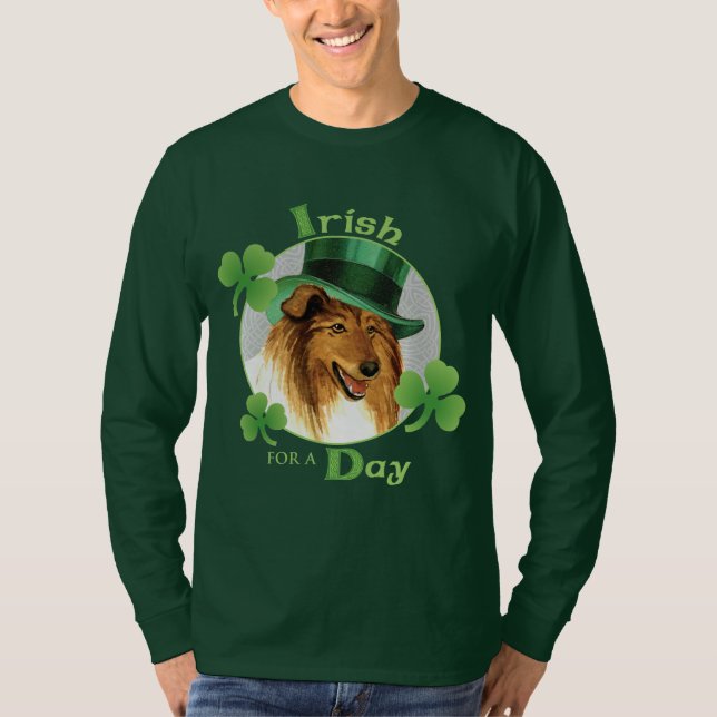 T-shirt Saint Patrick's Day Collie (Devant)