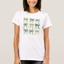 Saint Patrick's Day Coquette Bow Shirt Celebration