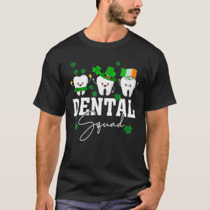 T-shirt Saint Patrick's Day Dental Squad Tooth Leprechaun