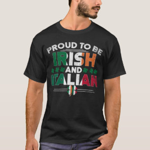 T-shirt Saint Patrick's Day Irlandais Italien St Paddy's D