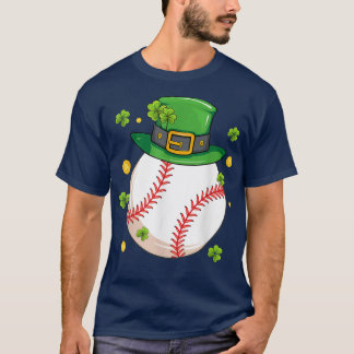 T-shirt Saint Patrick's Day Les amateurs de baseball Lucky