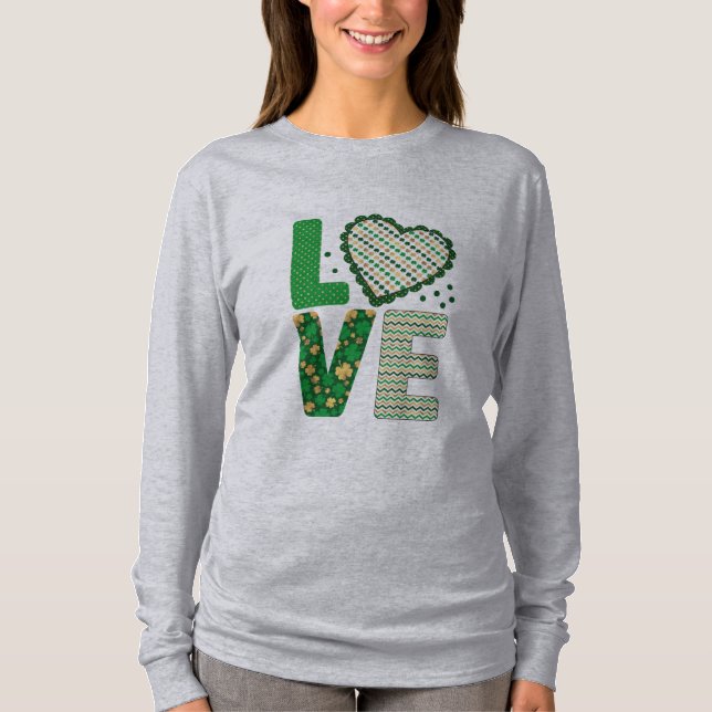 T-shirt Saint Patrick's Day Love (Devant)