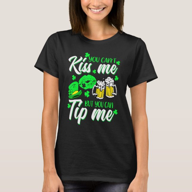 T-shirt Saint Patrick's Day Lucky Shamrock serveuse Barten (Devant)