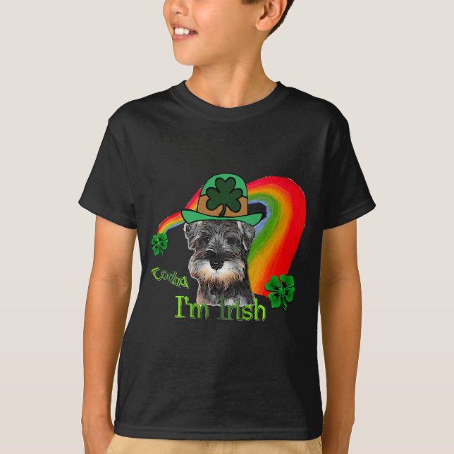 T-shirt Saint Patricks Day Mini Schnauzer (Devant)