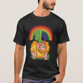 T-shirt Saint Patrick'S Day Rainbow Leprechaun