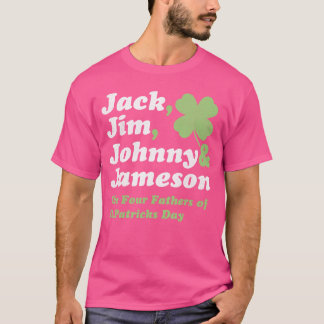 T-shirt Saint Patricks Day s Jack Jim Johnny Jameson Père