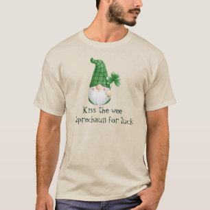 T-shirt Saint Patrick's Day Shamrock Kiss Leprechaun Luck