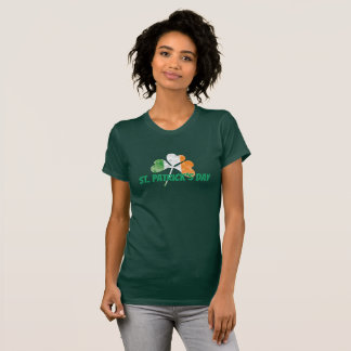 T-shirt Saint Patrick's Day Shmarock avec drapeau irlandai