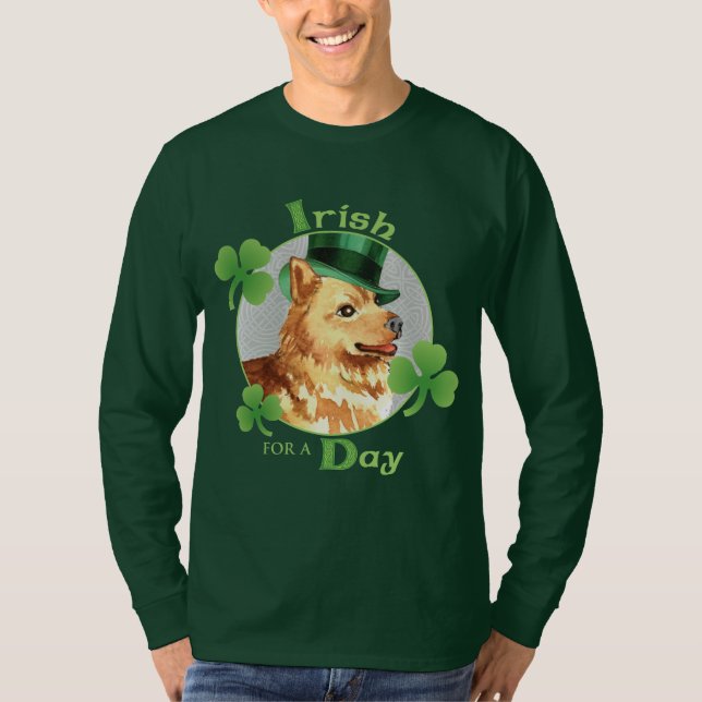 T-shirt Saint Patrick's Day Spitz finlandais (Devant)