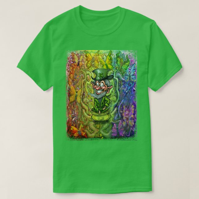 T-shirt Saint Patrick's Rainbow Magic (Design devant)