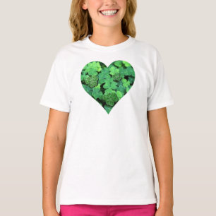 T-shirt Saint-Patties Day, shamrock vert, Coeurs irlandais