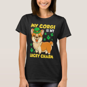 T-shirt Saint Patty's Day Thème Irlandais Corgi Chien Humo
