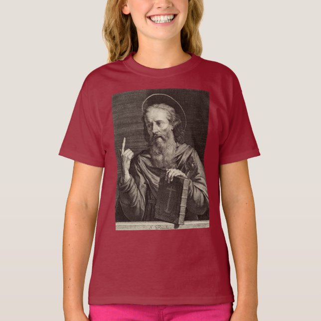 T-shirt Saint Paul l'Apôtre par Philippe de Champaigne (Devant)