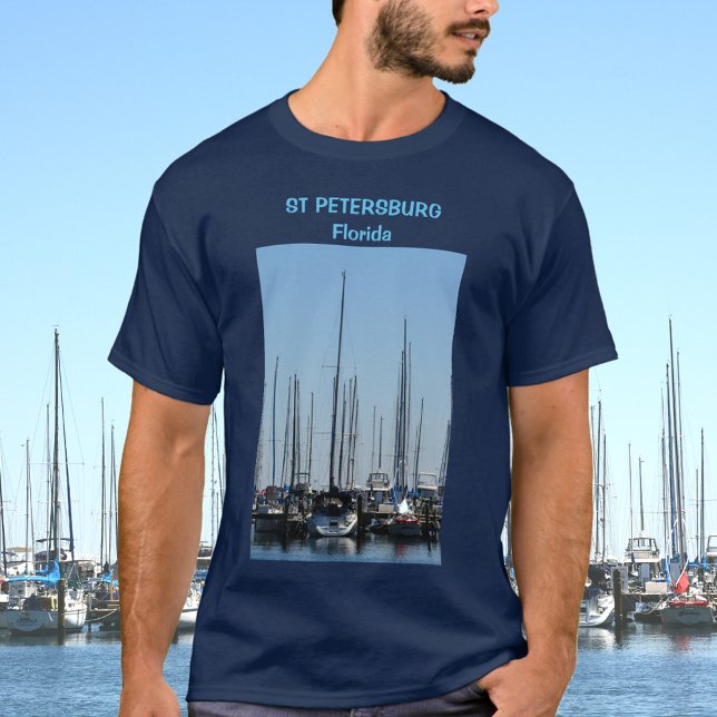 T-shirt Saint-Pétersbourg Floride Sud Bassin de Yatch (Créateur téléchargé)