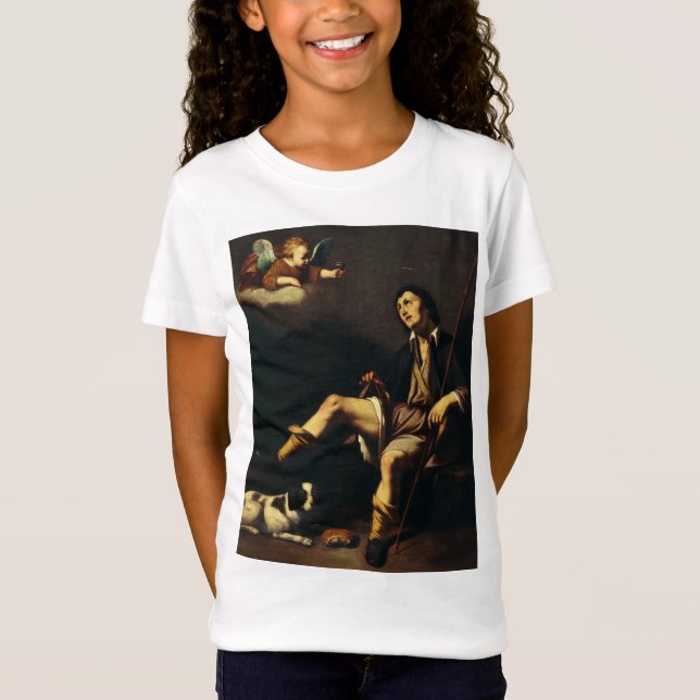 T-Shirt Saint Roch et l'Ange par Guy François (Devant)