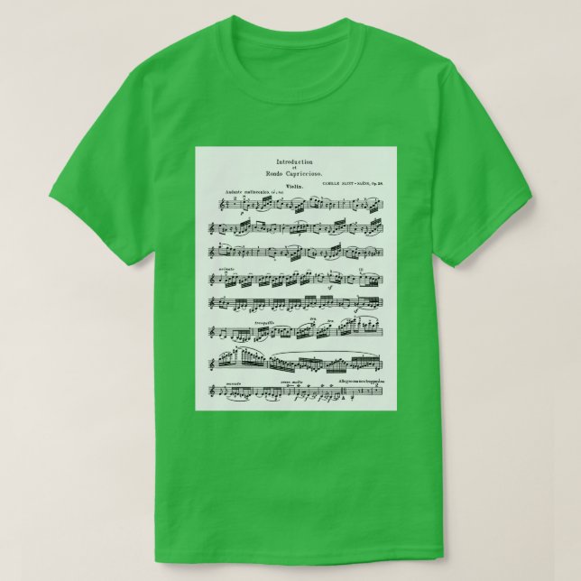 T-shirt Saint-Saens Introduction and Rondo Capriccioso (Design devant)