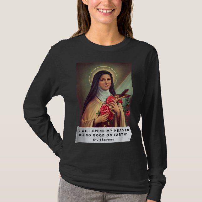 T-shirt Saint Thérèse de Lisieux Saint Thérèse de l'Enfant (Devant)