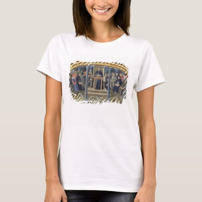 T-shirt Saint Thomas d'Aquin Enseignement (huile sur panne (Devant)