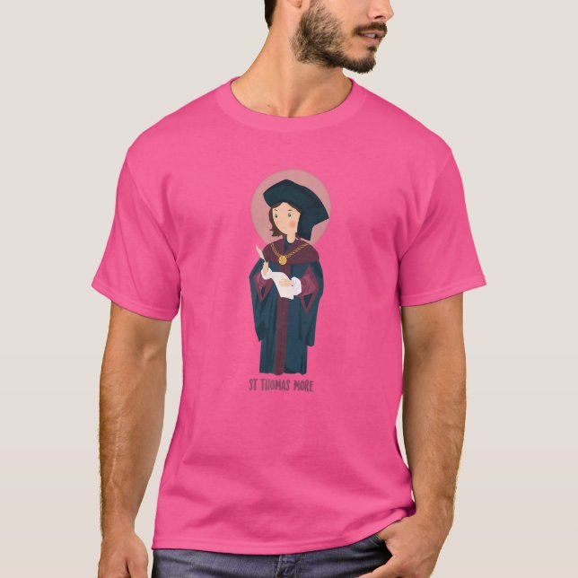 T-shirt Saint Thomas Sir More Utopia catholique (Devant)