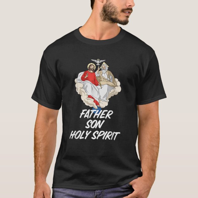 T-shirt Saint-Trinité Père Fils et Saint-Esprit catholique (Devant)