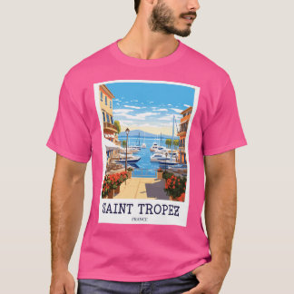 T-shirt Saint Tropez - France Travel Imprimer - Tp012