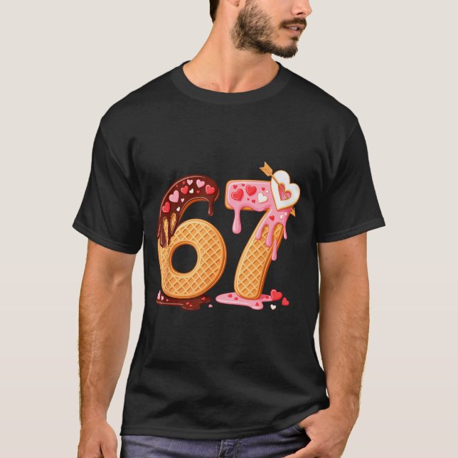T-shirt Saint-Valentin 67 Meme Rempli De Cœurs Drôle S (Devant)