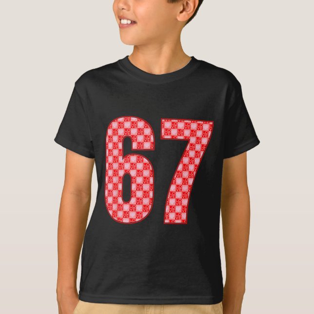 T-shirt Saint-Valentin 67 Meme Rempli de Cœurs Drôle S (Devant)