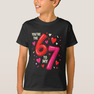 T-shirt Saint-Valentin 67 Vous êtes le 6 à mon 7 Drôle Vir