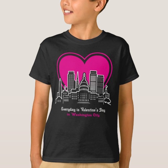T-shirt Saint-Valentin à Washington (Devant)