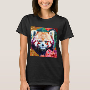T-shirt Saint Valentin Amour Coeur Rouge Panda Girlfriend 