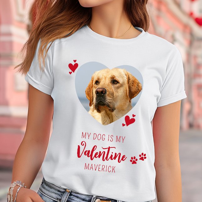 T-shirt Saint-Valentin Amoureux des chiens Personnalisé Co (Créateur téléchargé)