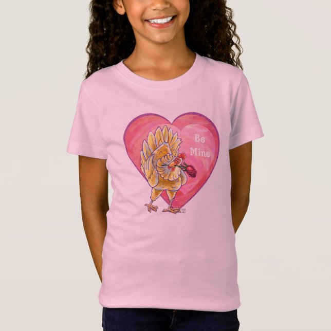 T-Shirt Saint-Valentin au poulet (Devant)
