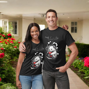 T-shirt Saint-Valentin avec ours en peluche riche