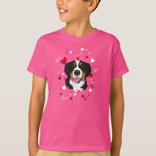 T-shirt Saint Valentin bernois de chien de montagne