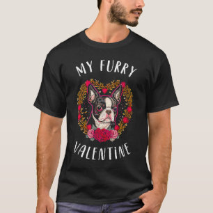 T-shirt Saint Valentin Boston Terrier Chien Valentine 4