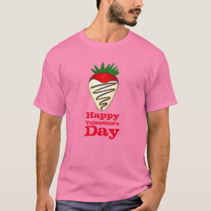 T-shirt Saint-Valentin Chocolat fraise couverte