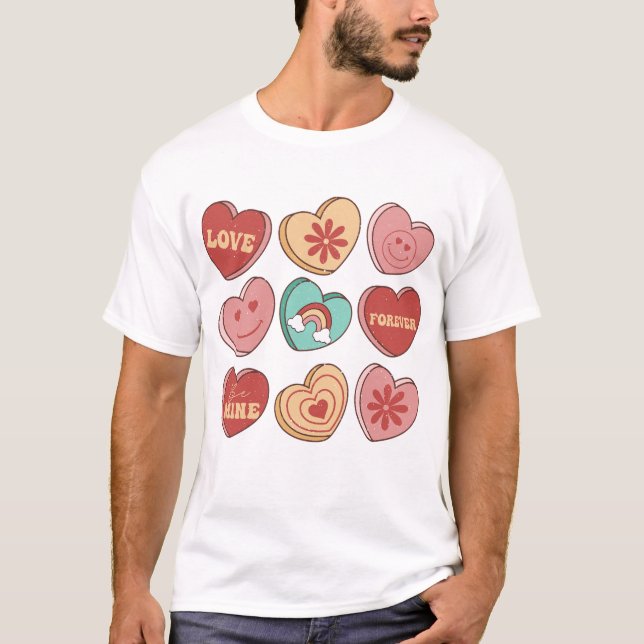 T-shirt Saint Valentin Coeur Candies (Devant)